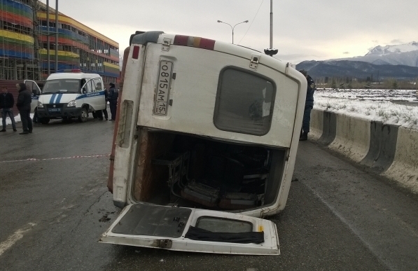 Во Владикавказе произошло очередное ДТП с участием маршрутки