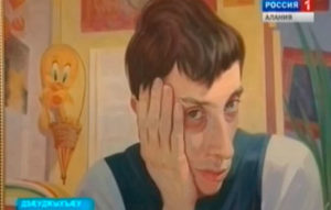 Проект «Сфæлдыстадон бинонтæ» æххæстгæнгæйæ Национ библиотекæйы байгом зындгонд нывгæнæг Харебаты Валан æмæ йæ фырт Давиды нывты равдыст