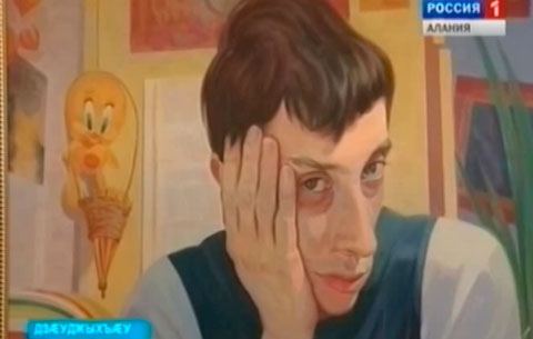 Проект «Сфæлдыстадон бинонтæ» æххæстгæнгæйæ Национ библиотекæйы байгом зындгонд нывгæнæг Харебаты Валан æмæ йæ фырт Давиды нывты равдыст