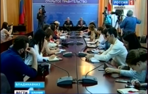 Алан Диамбеков провел пресс-конференцию в рамках проекта «Открытое правительство»