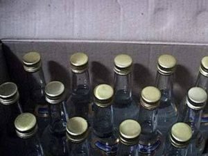 В Северной Осетии задержан большегруз, перевозивший 30 тысяч бутылок поддельной водки