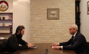 Борис Джанаев встретился с новым настоятелем Аланского подворья Вячеславом Джейрановым