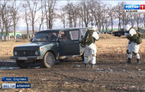 На полигоне Шалхи прошел смотр военной подготовки бойцов 58-й армии