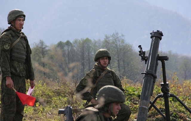 Минометчики ЮВО осваивают методику скоростной стрельбы на полигоне в Северной Осетии