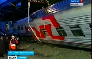 Поезд «Адлер-Владикавказ», попавший под сель, продолжит движение по маршруту