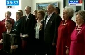 Хор республиканского Дома ветеранов поздравил своих зрителей с Днем защитника Отечества