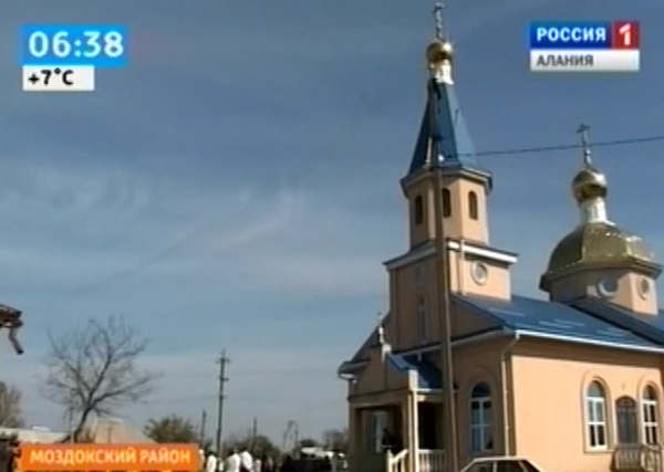 В храме станицы Луковской появилась новая колокольня