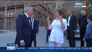 Республикæйы Сæргълæууæг Битарты Вячеслав бæбарæг кодта æмæ аргъ скодта Мызуры культурæйы Хæдзары цалцæггæнæн куыстытæн