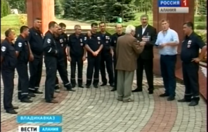 Врачи из Кабардино-Балкарии, работавшие в Южной Осетии в августе 2008, прибыли во Владикавказ