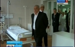 Глава Северной Осетии посетил реконструированный корпус Клинической больницы скорой помощи