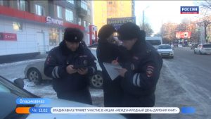 Во Владикавказе прошла акция ГИБДД «Безопасная пешеходная зона»