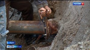 В Буроне завершается ремонт трубопровода, поврежденного селем