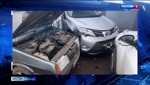 Во Владикавказе произошло ДТП с участием пяти автомобилей