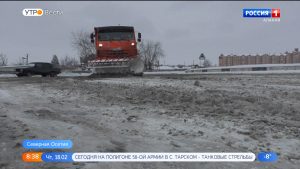 На федеральных дорогах Северной Осетии за сутки рассыпали почти 800 тонн противогололедных материалов