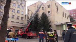 Пожарно-тактические учения прошли в здании экономического факультета СОГУ