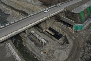 В Северной Осетии продолжается ремонт моста через реку Фиагдон