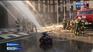 В Северо-Кавказском суворовском военном училище прошли пожарные учения