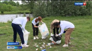 Активисты очистили от мусора берега Терека и Бекана