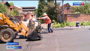 Во Владикавказе продолжается масштабный ремонт дорог