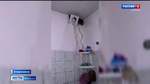 Во Владикавказе дождевая вода затопила квартиры в многоэтажном доме
