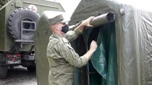 Военные врачи ЮВО развернули инфекционный центр в Северной Осетии