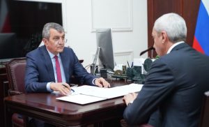 Борис Джанаев представил Сергею Меняйло обновленную структуру правительства республики