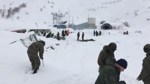 Спасатели нашли тело пятого военнослужащего, попавшего под лавину в Южной Осетии