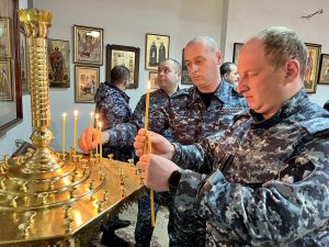 В храме святого мученика Иоанна Воина прошел молебен о здравии участников спецоперации ВС РФ