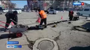 Во Владикавказе начался ямочный ремонт дорожного полотна