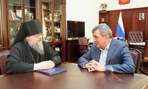 Сергей Меняйло встретился с епископом Владикавказским и Аланским Герасимом