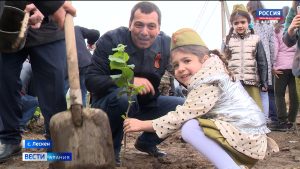В Лескене в честь 77-й годовщины Победы заложили ореховый сад