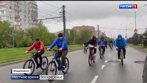 В канун Дня Победы сотрудники управления Росгвардии провели велопробег и акцию «Георгиевская ленточка»