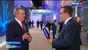 Интервью Сергея Меняйло каналу «Россия 24» на ПМЭФ-2022