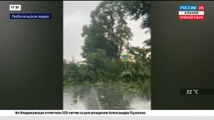 Сильный град и ветер обрушились на районы Северной Осетии