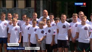 Во Владикавказе проходит совместный тренировочный сбор борцов из Донецкой Народной Республики и Северной Осетии