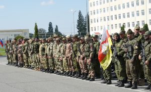 Во Владикавказе прошли проводы очередной группы призванных по частичной мобилизации