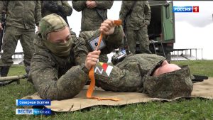 Мобилизованные бойцы из Северной Осетии проходят специальную военную подготовку