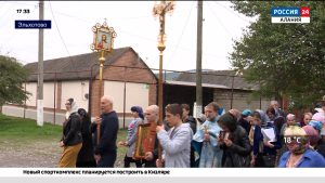 В Эльхотово прошел крестный ход с Моздокской иконой Божией Матери