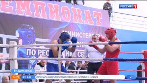 Во дворце спорта “Динамо” проходит чемпионат по боксу среди сотрудников органов внутренних дел
