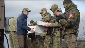 Пасхальные подарки из Северной Осетии доставили на передовую