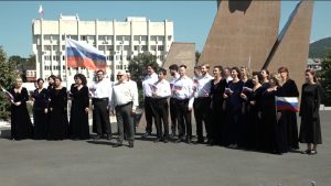 Хоровой коллектив республиканского филиала Мариинского театра принял участие во всероссийской хоровой акции