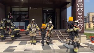 В Северо-Кавказском Суворовском военном училище прошли пожарно-тактические учения МЧС