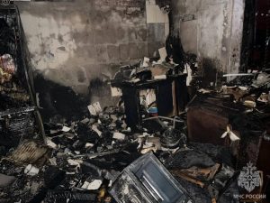 Пожар в одной из квартир Владикавказа потушили сегодня ночью