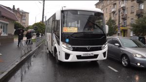 Во Владикавказе на маршрутную линию выехали шесть новых автобусов