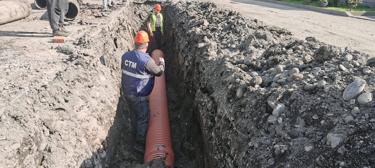 В Беслане продолжается реконструкция системы ливневой канализации