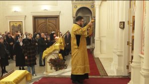 В Свято-Георгиевском соборе отслужили литургию на осетинском языке