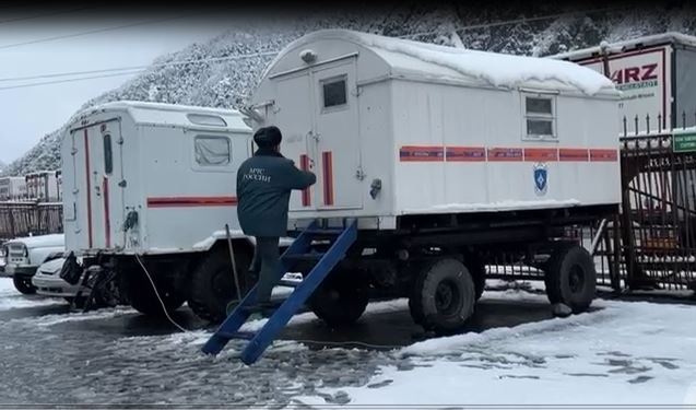 МЧС развернуло пункты обогрева в районе МАПП «Верхний Ларс»