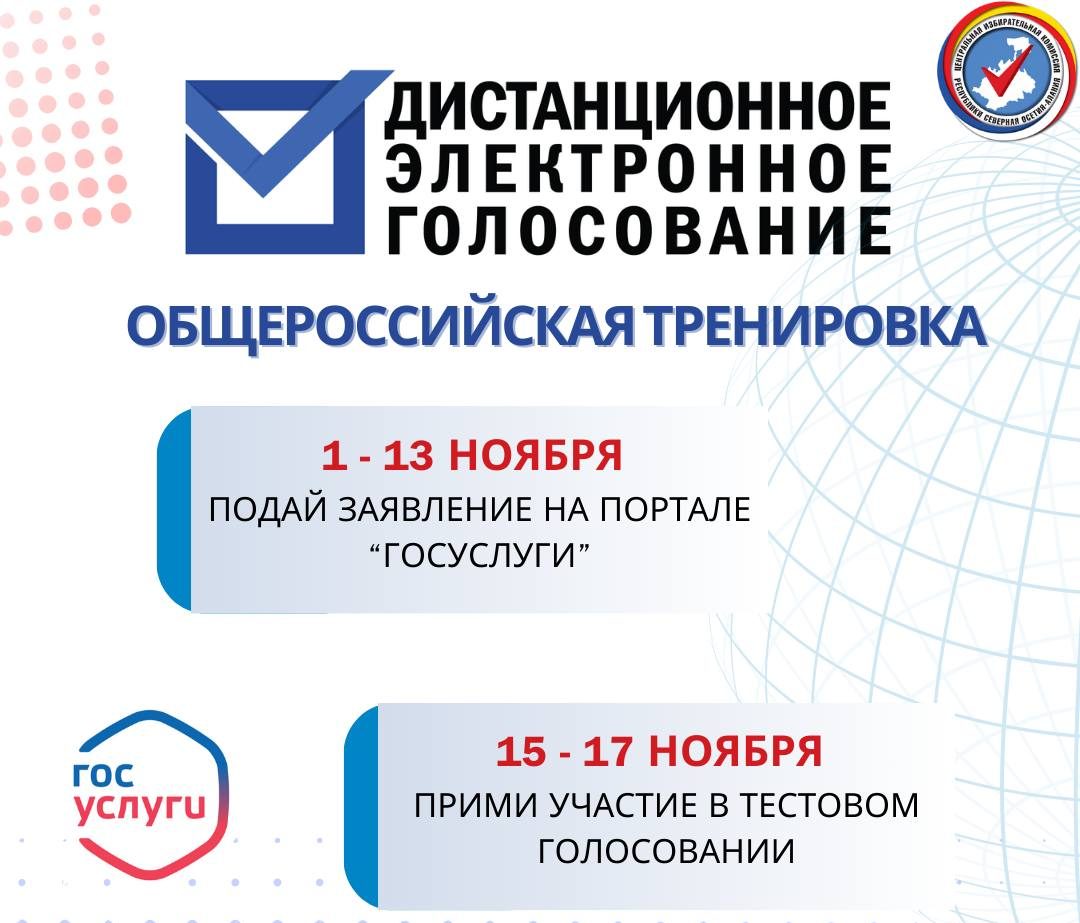Избиратели Северной Осетии могут принять участие в тестировании дистанционного электронного голосования