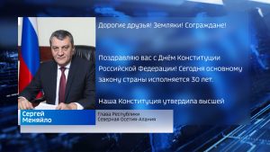 Сергей Меняйло поздравил жителей республики с Днем Конституции РФ