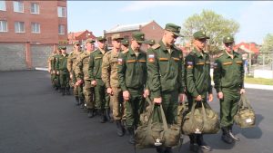 Очередная группа призывников отправилась на срочную службу в части Московского военного округа